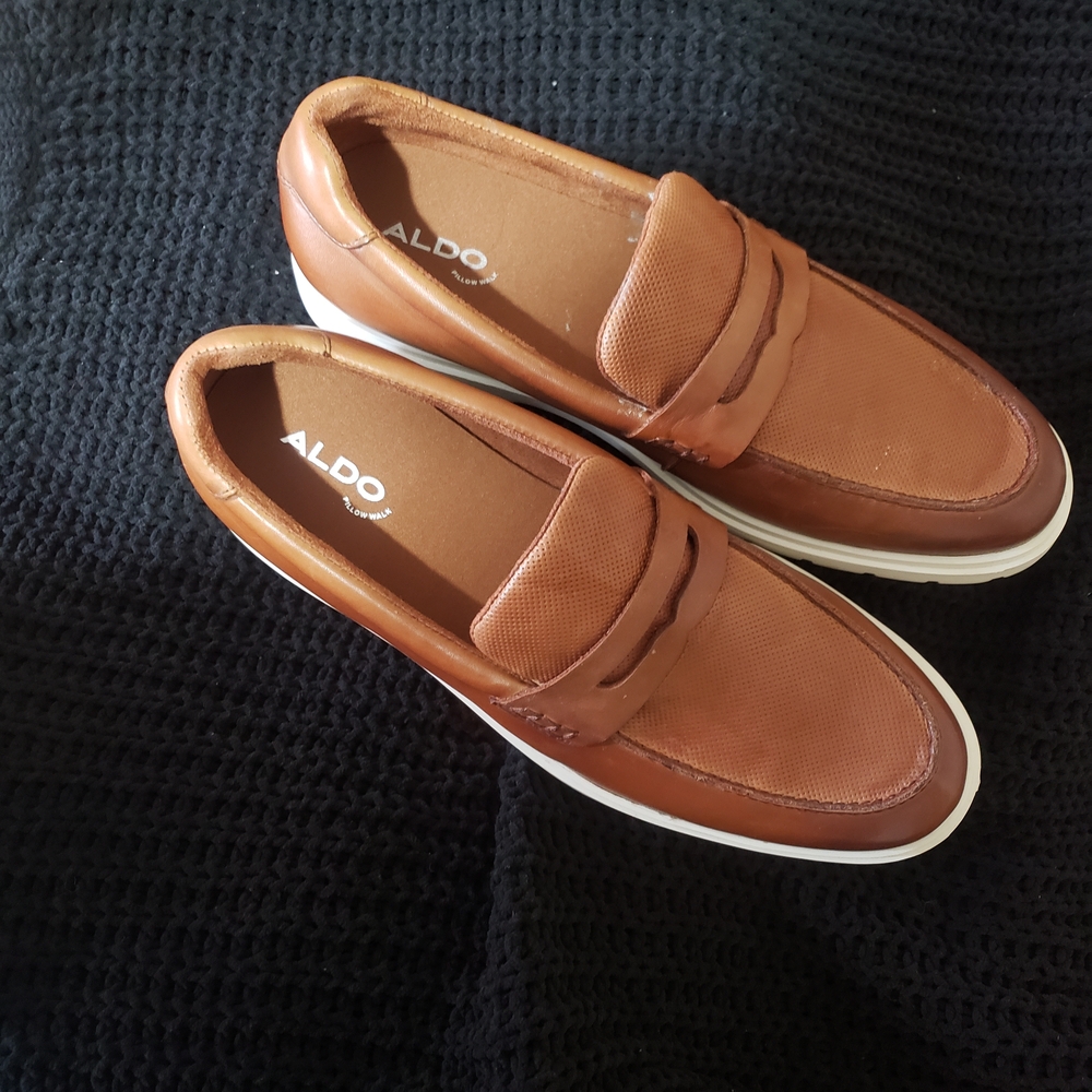 Aldo Men's Brown Slip-On Loafers